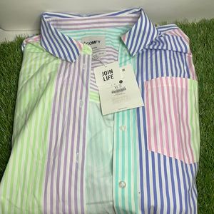 BRAND NEW FROM ZARA FLANNEL VERY COLORFUL WITH TAGS XL COMFY BERSHKA